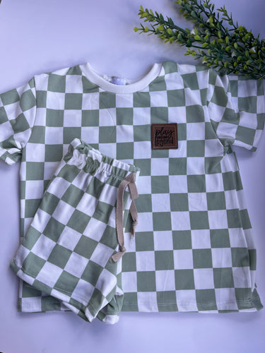 Sage Check Set