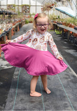 Pink princess twirl toddler dress