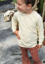 Rust Flares and Cream Sweater Set