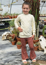 Rust Flares and Cream Sweater Set