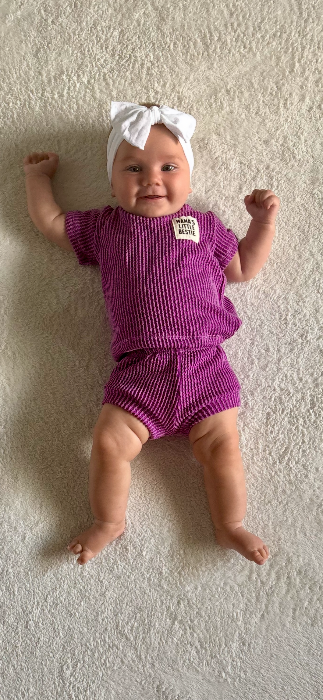 Mama’s Little Bestie girls top shorts set 