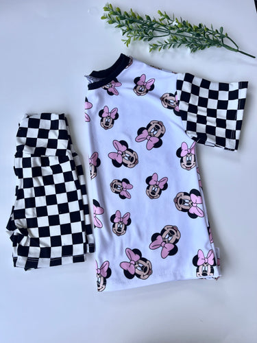 Girls Minnie top shorts set outfit 